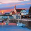 Small Town Docks Cities Paint By Numbers