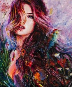 Red Hair Girl People Paint By Numbers