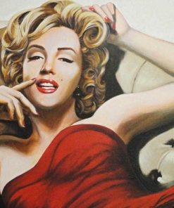 Marilyn Monroe Red Dress People Paint By Numbers