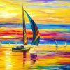 Colorful Sailing Boats Seascape Paint By Numbers