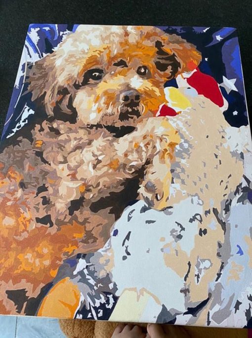 customized dog painting