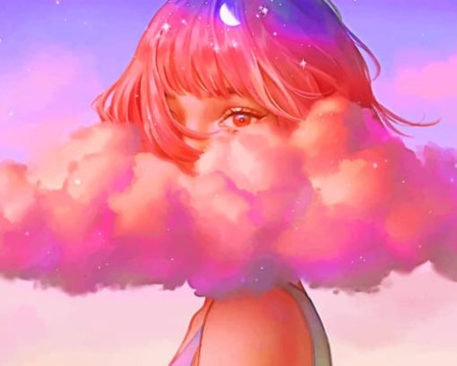 Cloud Girl paint by numbers