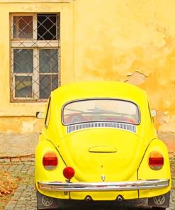 Aesthetic Yellow Volkswagen paint by numbers