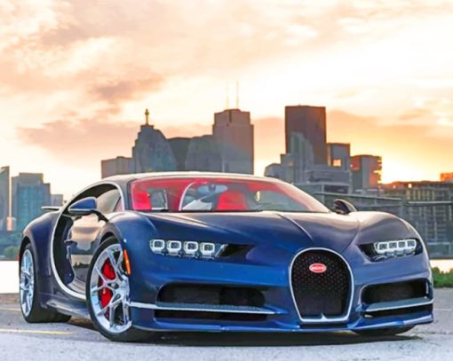 Bugatti Car paint by numbers