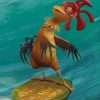 Chicken Surfing Paint by numbers