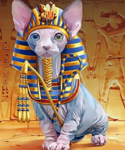 Egyptian Cat Paint by numbers