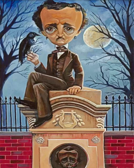 edgar allan poe paint by numbers