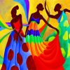 African Dancers Art Paint by numbers