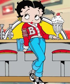 Cute Betty Boop Paint By Numbers