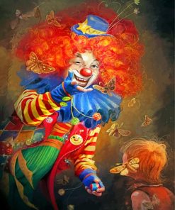 Circus Clown Art Paint by numbers