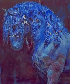 The Blue Horse paint by number