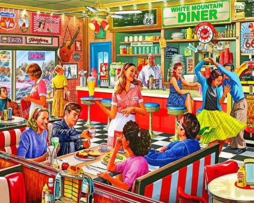 American Diner Paint by numbers