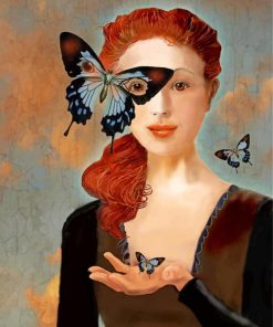 Butterfly Woman Paint by numbers