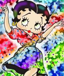 Adorable Betty Boop Paint By Numbers