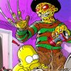 Michael Myers The Simpsons Paint by numbers