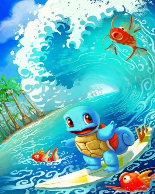 squirtle-surfing-pokemon-paint-by-number