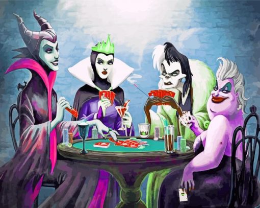 Disney Villains Paint by numbers