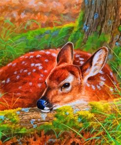 Female Deer paint by numbers