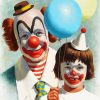 clown father and son-paint-by-numbers