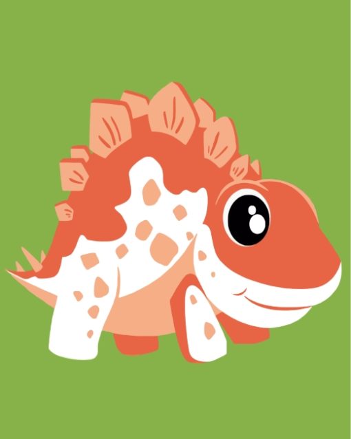 orange-dinosaur-paint-by-numbers