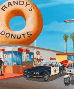 police-buying-donuts-paint-by-numbers