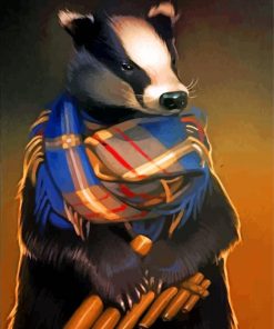 Mr Badger Paint by numbers