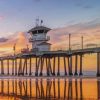 Huntington Beach Pier Paint by numbers