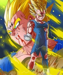 Dragon Ball Majin Vegeta Paint by numbers