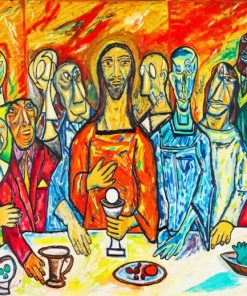 last-supper-abstract-paint-by-number