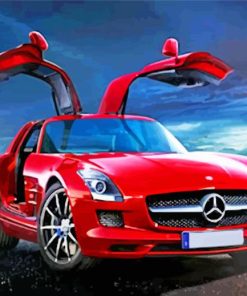 mercedes-sls-paint-by-number