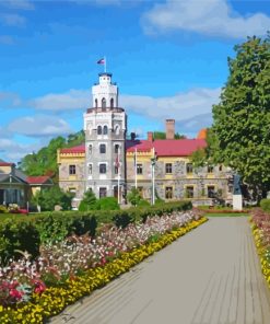 sigulda-castle-latvia-landscape-paint-by-numbers