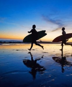 surfers-silhouette-paint-by-numbers