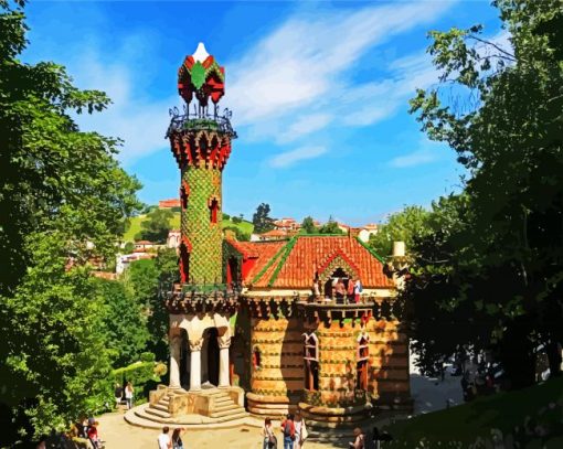 El Capricho De Gaudi  Spain paint by numbers