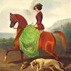 Equestrian Lady paint by numbers