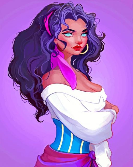 Esmeralda paint by numbers