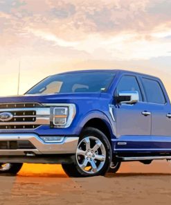 Blue F150 Ford Car paint by numbers