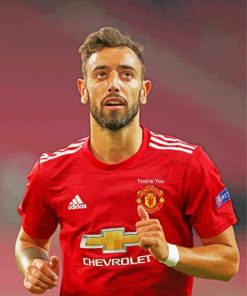 Fernandes Bruno Manchester United Player paint by numbers