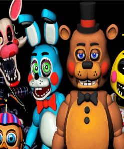 Five Nights At Frredys FNAF paint by numbers