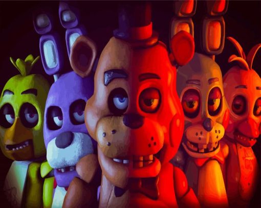 Five Nights At Frredys paint by numbers