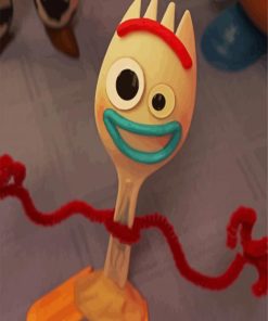 Forky The Fork paint by numbers