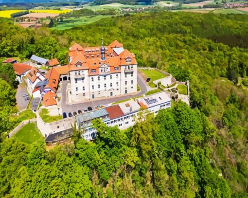 Freiberg Bieberstein Castle paint by numbers