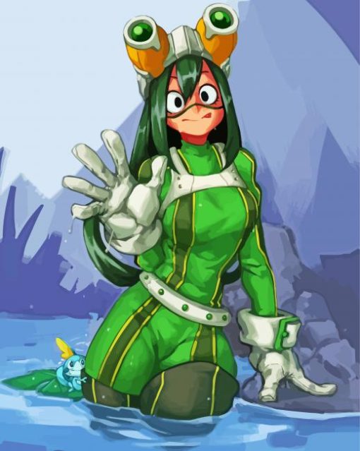 Froppy My Hero Academia paint by numbers