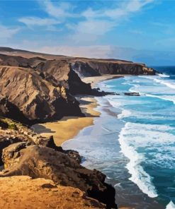 Fuerteventura Seascape paint by numbers