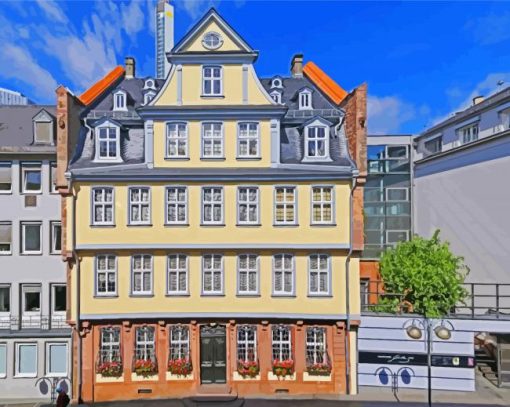 Goethe House Frankfurt paint by numbers