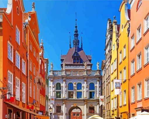 Gdansk Golden Gate paint by numbers