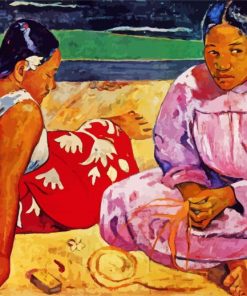 Paul Gauguin Woman On The Beach paint by numbers