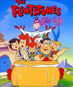 The Flintstones Illustration paint by numbers