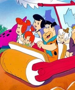 The Flintstones paint by numbers