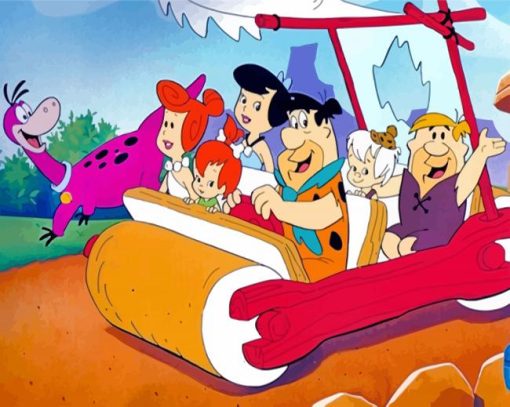 The Flintstones paint by numbers