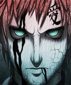 Gaara Anime paint by number